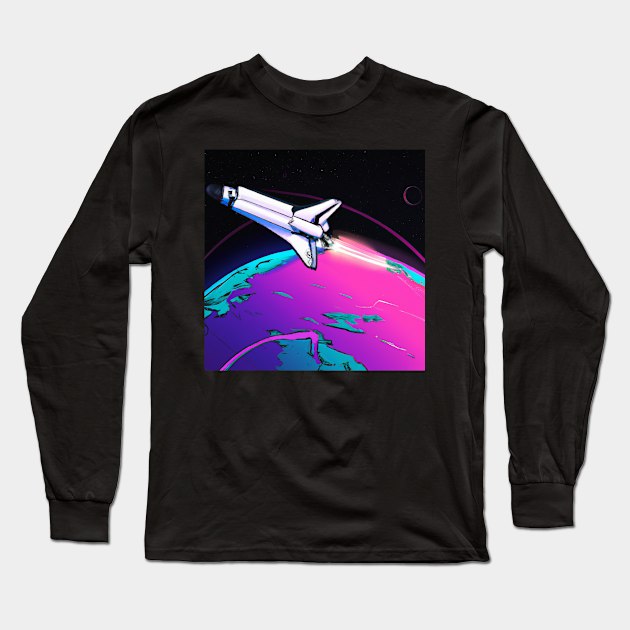 Space Shuttle Long Sleeve T-Shirt by Starbase79